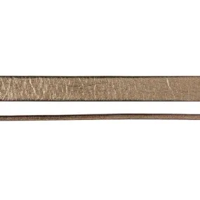 10mm Bronze Pearl Metallic Flat Leather by the Foot