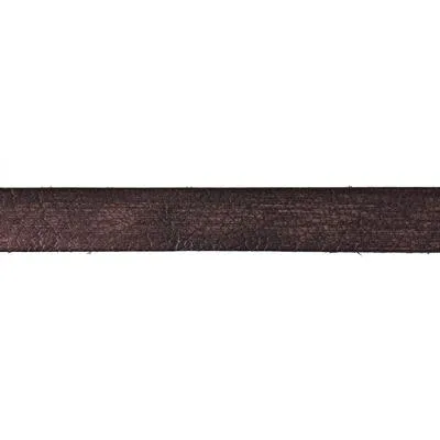 5mm Vintage Flat Leather - Dark Brown by the Foot