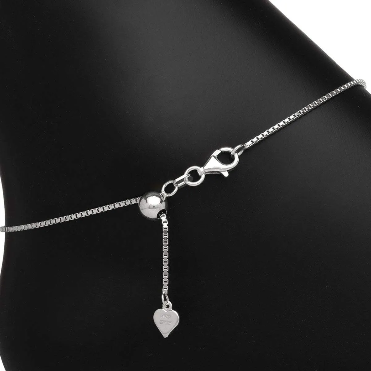 Adjustable Venezia Box Anklet