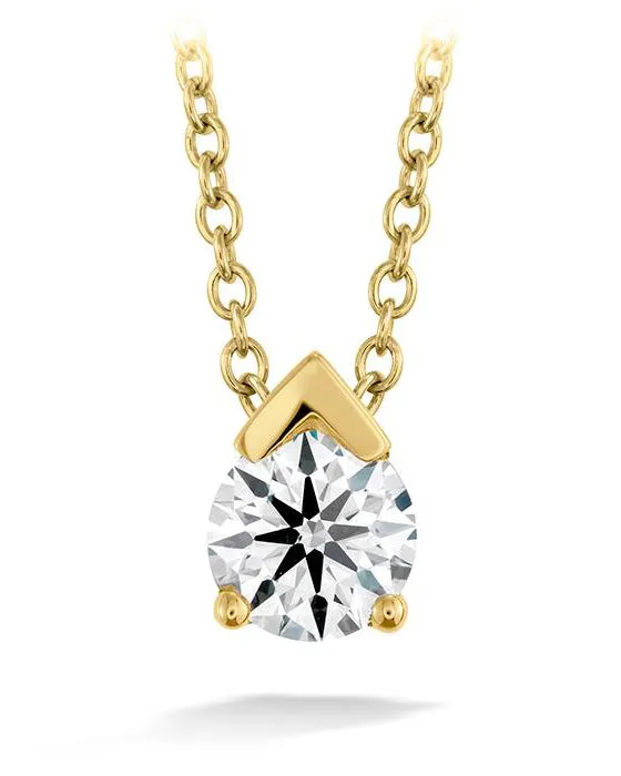 Aerial Single Diamond Pendant