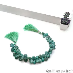 Amazonite Pears Beads, 8 Inch Gemstone Strands, Drilled Strung Briolette Beads, Pears Shape, 10x8mm