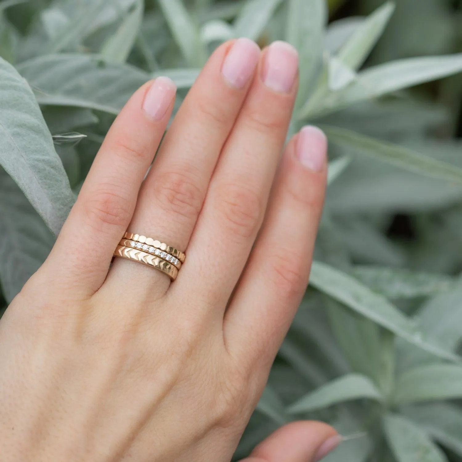 Honeycomb Wedding Band