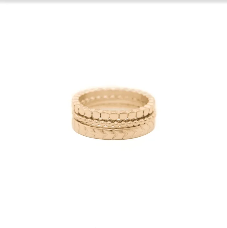 Honeycomb Wedding Band