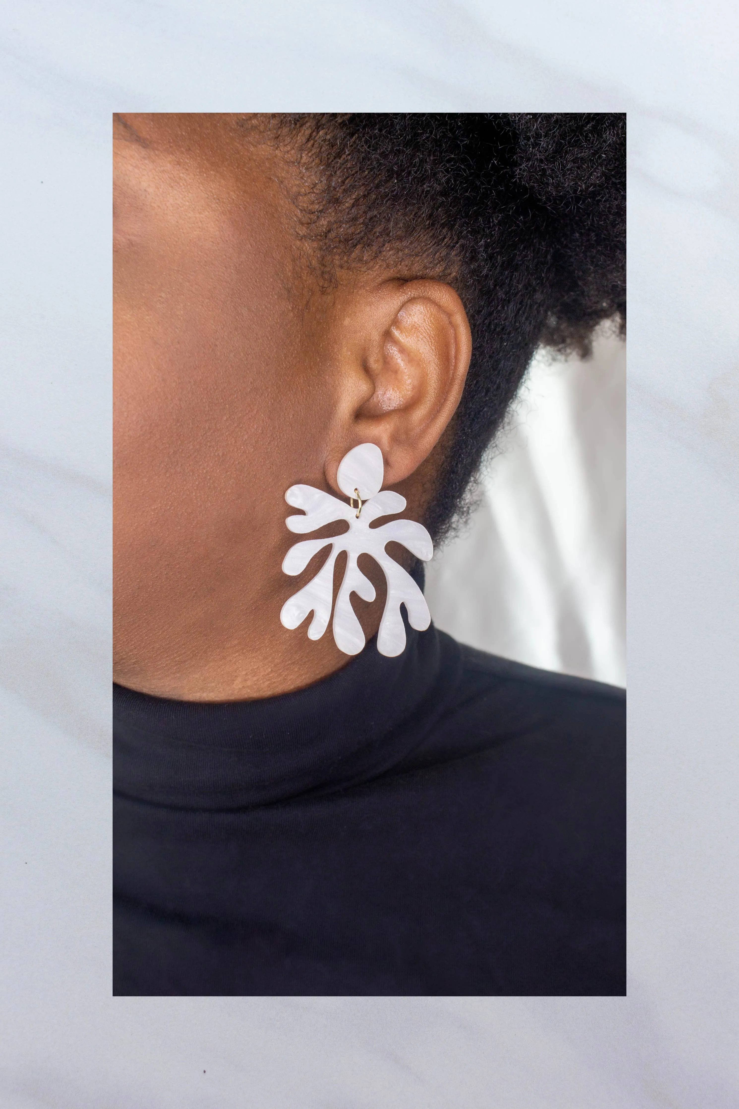Silver Matisse Statement Earrings