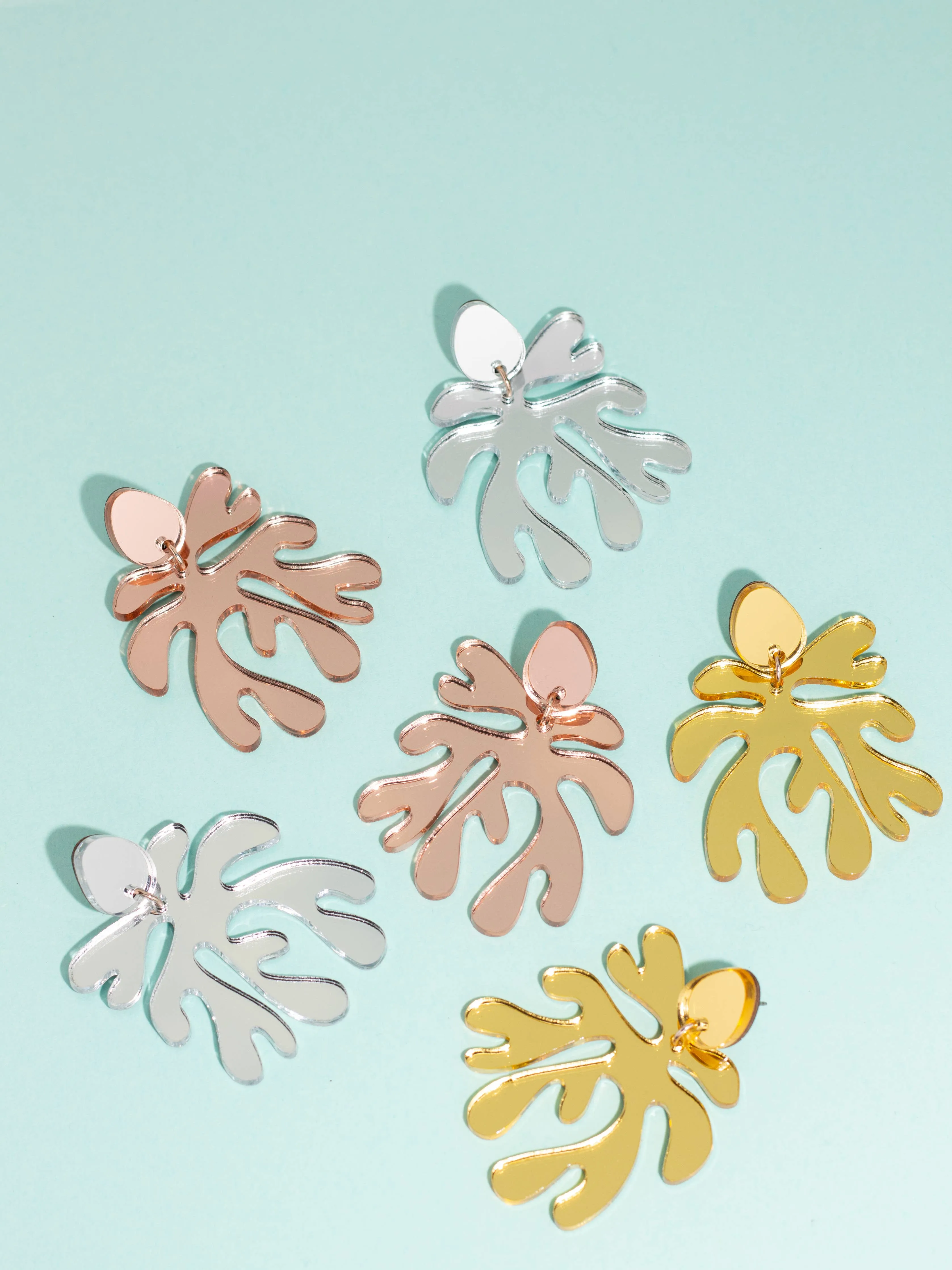 Silver Matisse Statement Earrings