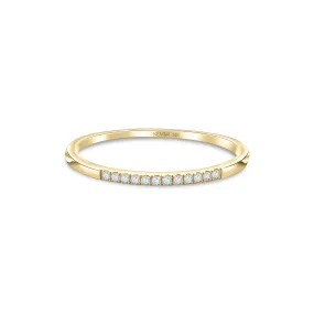 Solid Gold Diamond Pavé Ring