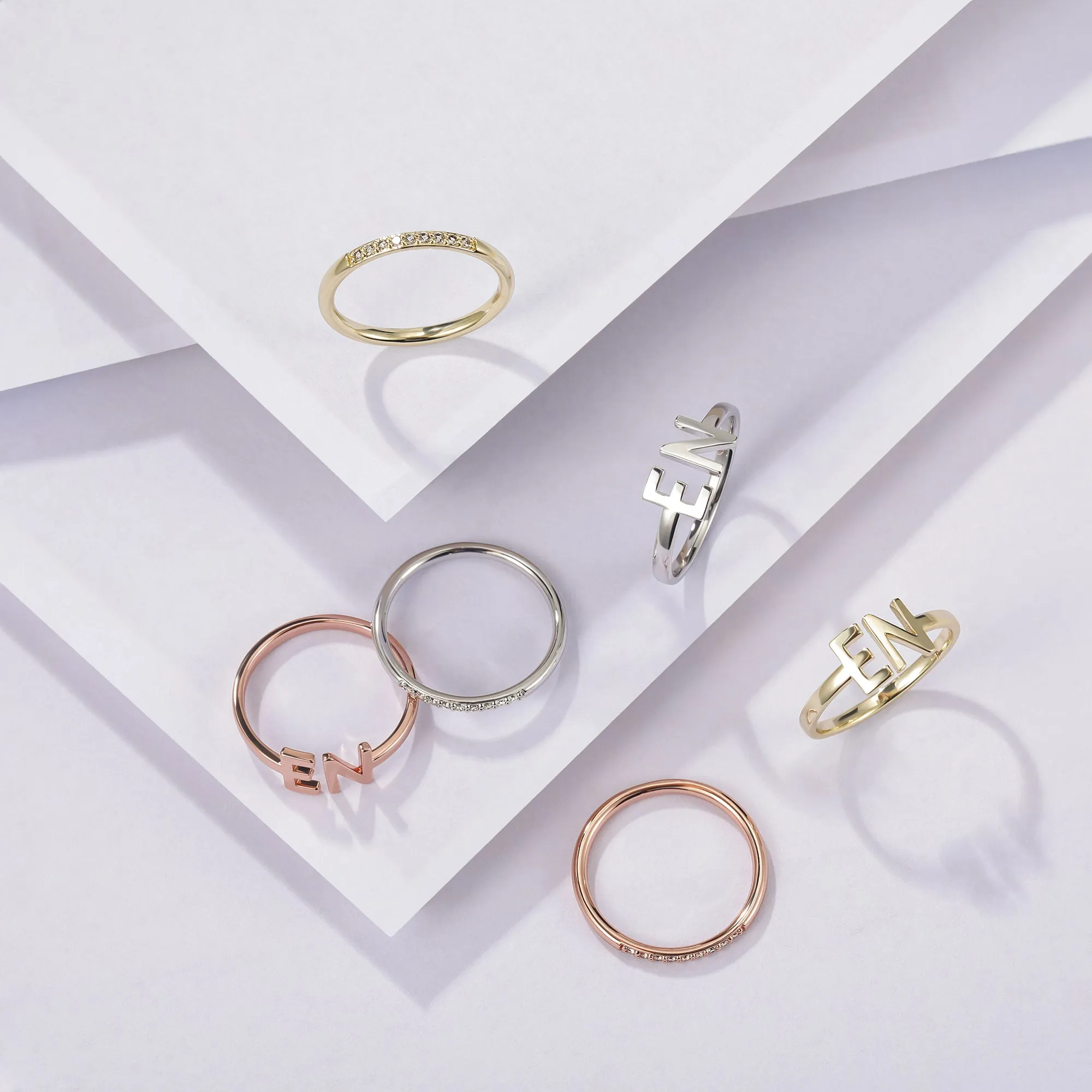 Stackable Custom Gemstone Rings