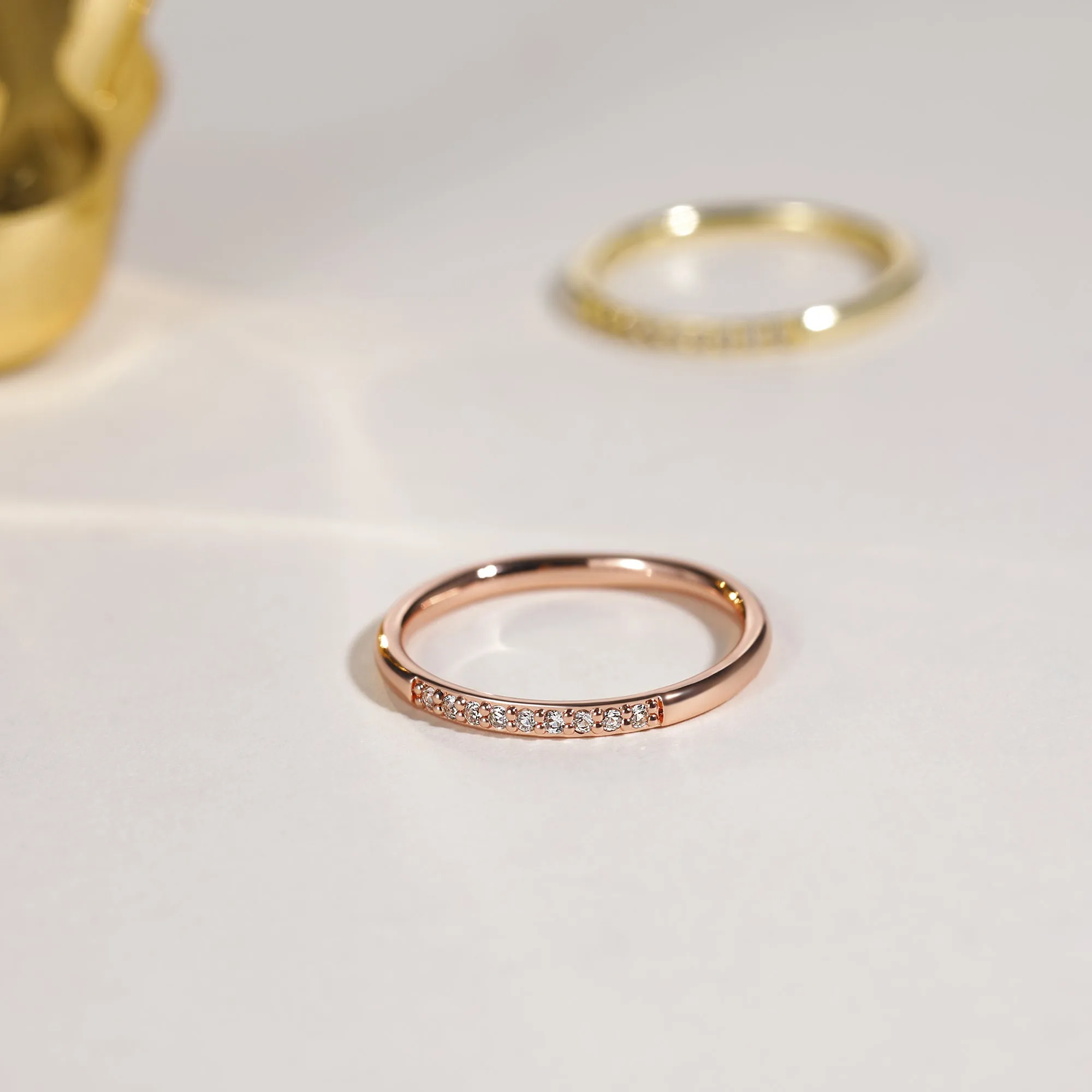 Stackable Custom Gemstone Rings