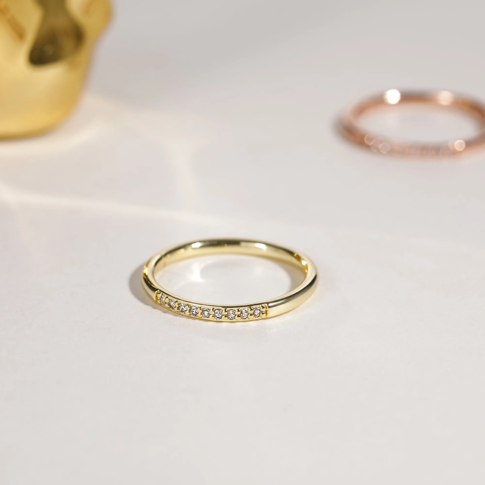 Stackable Custom Gemstone Rings