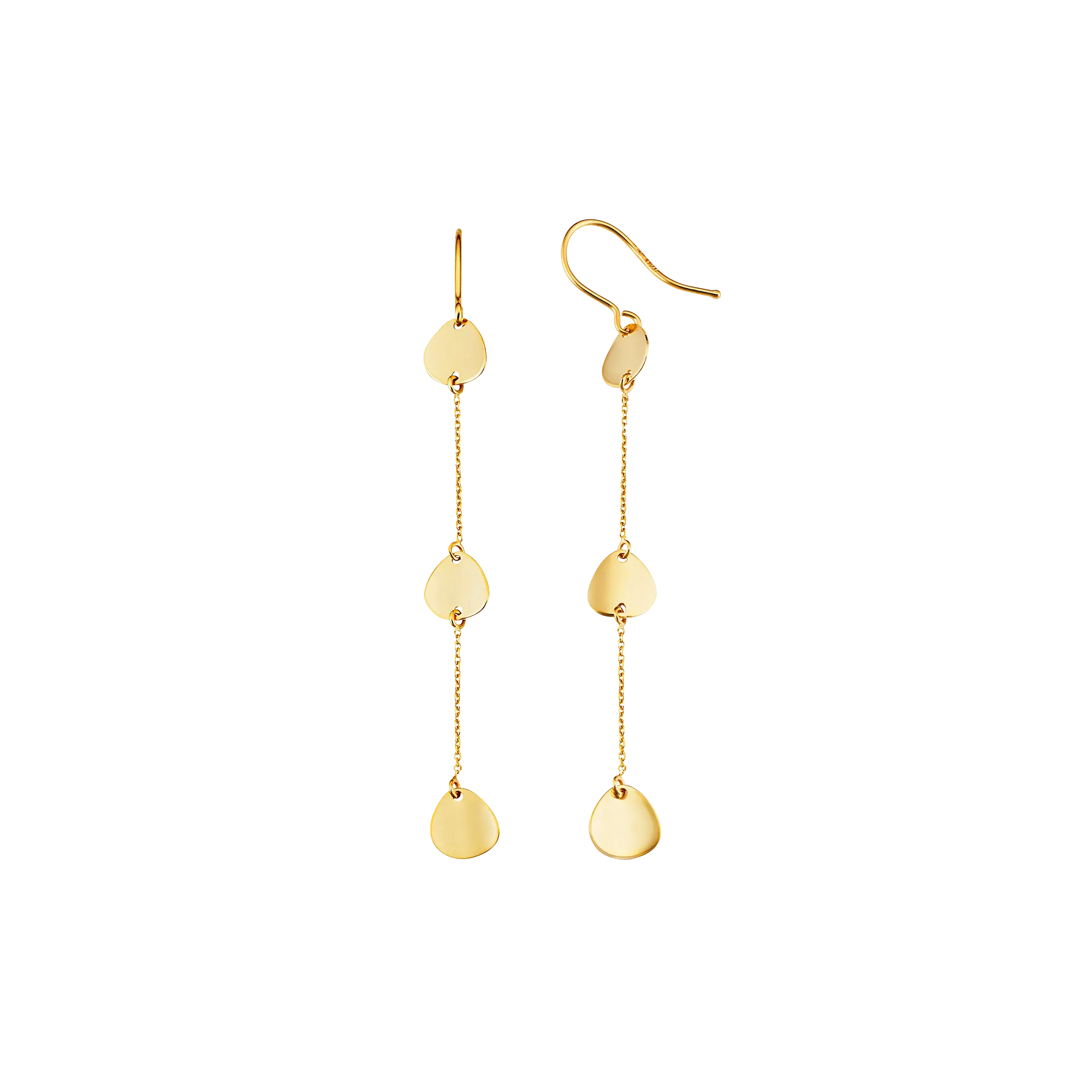 Thinly Sliced Dangle Earrings