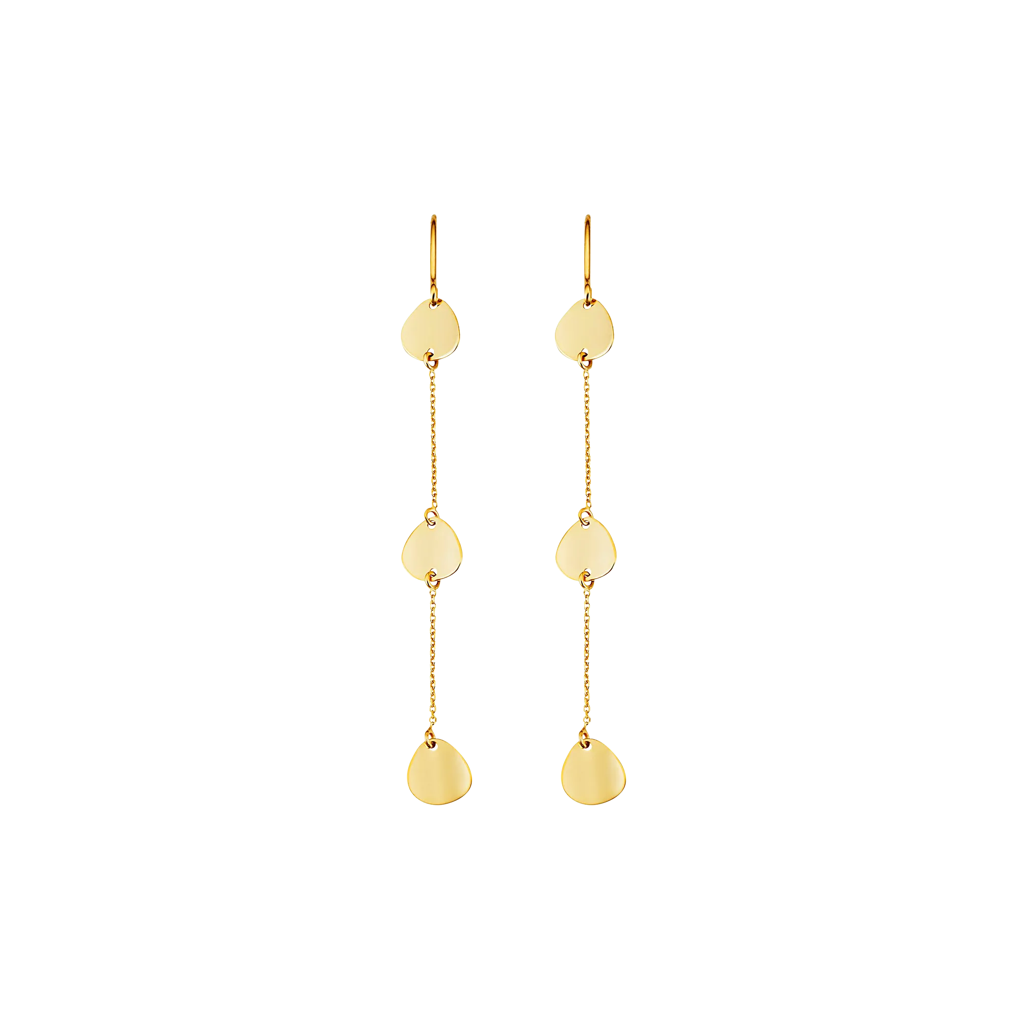 Thinly Sliced Dangle Earrings