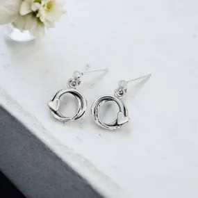 Trinity Heart Small Drop Earrings