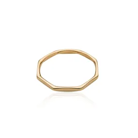 Von Treskow 9CT Gold Octa Ring