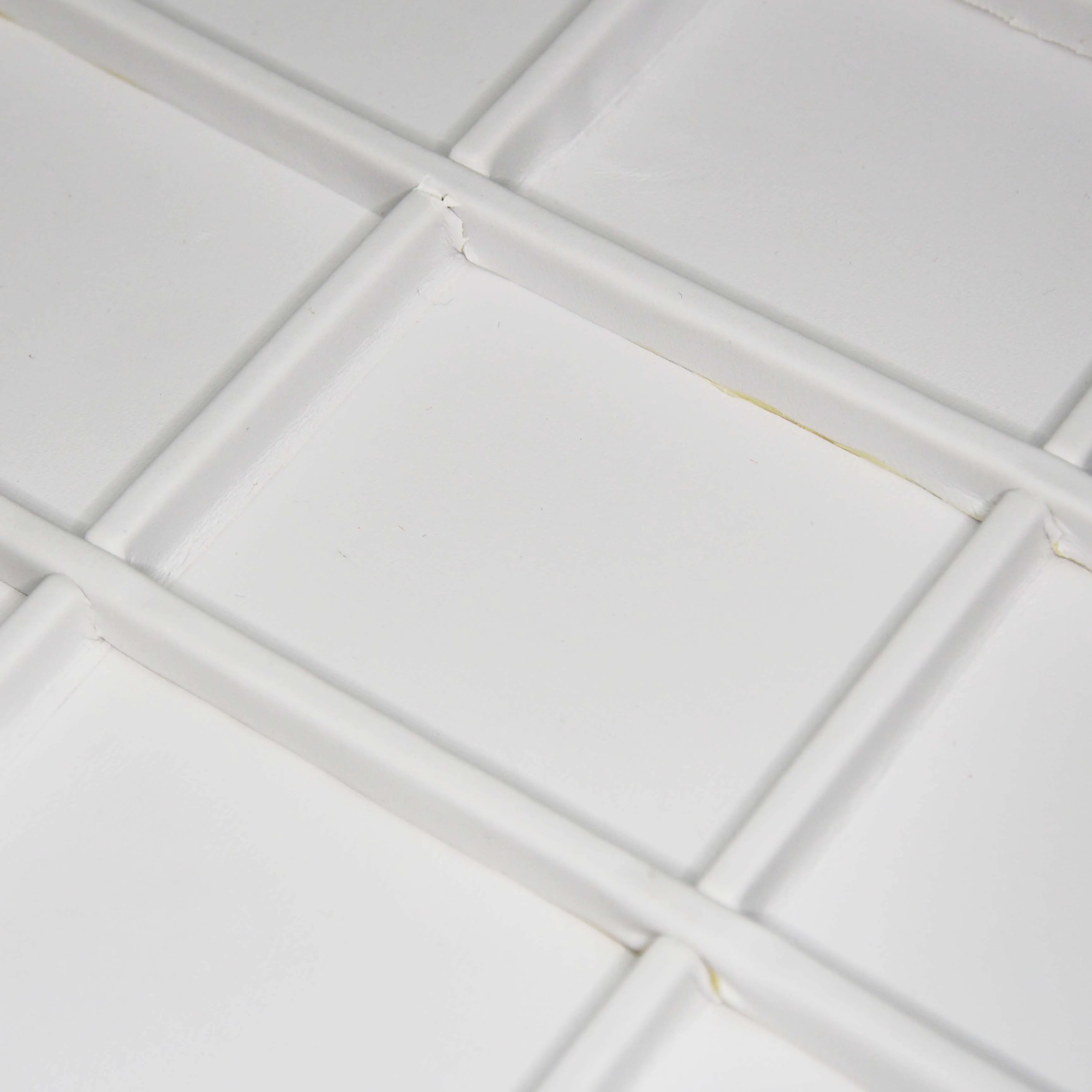 White Faux Leather 24 Section Deluxe Tray Insert Liner