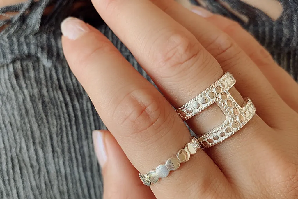 White Silver Eternity Ring