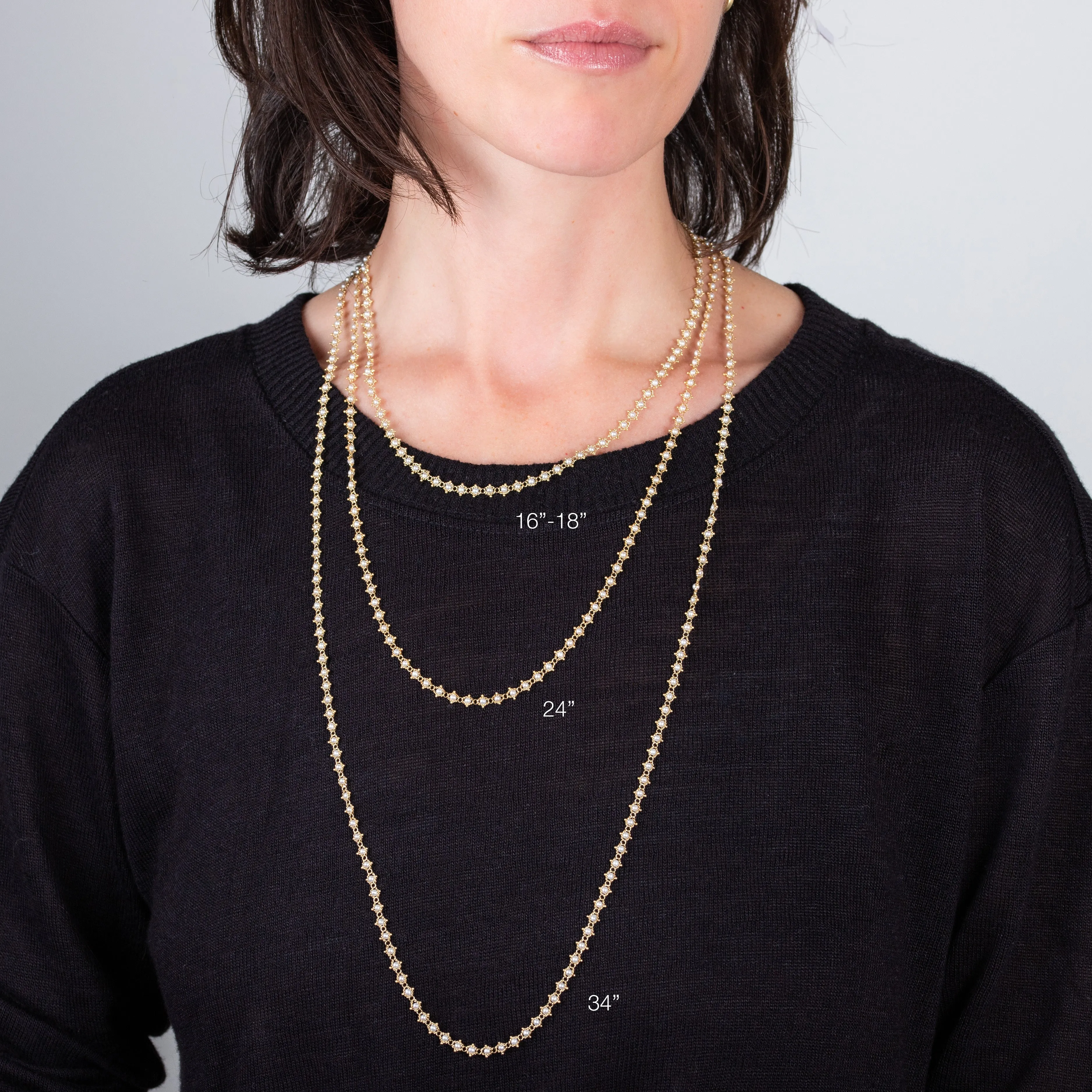 Woven Blue Diamond Necklace