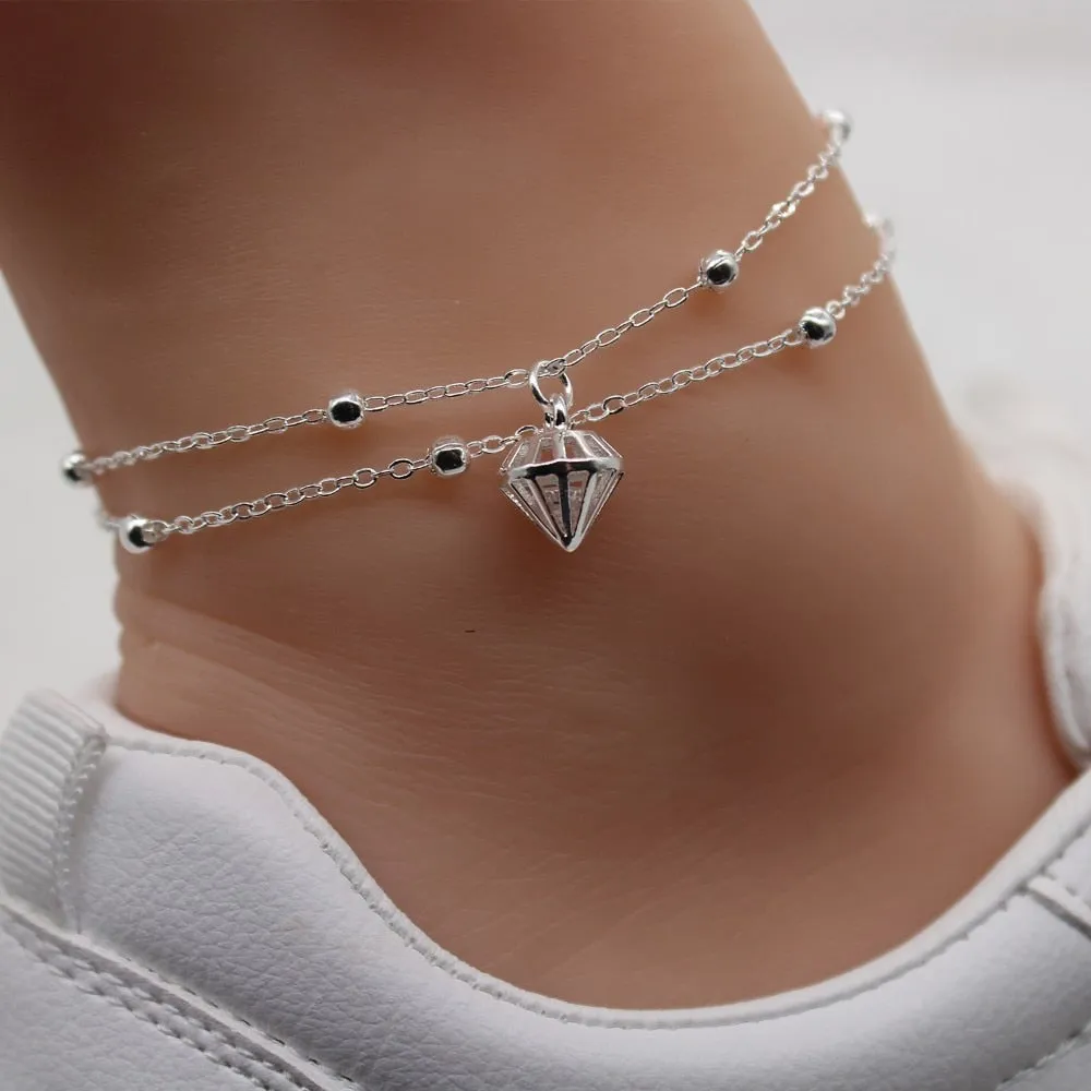 Zinc Alloy Anklets For Women Ankle Leg Bracelet Chain